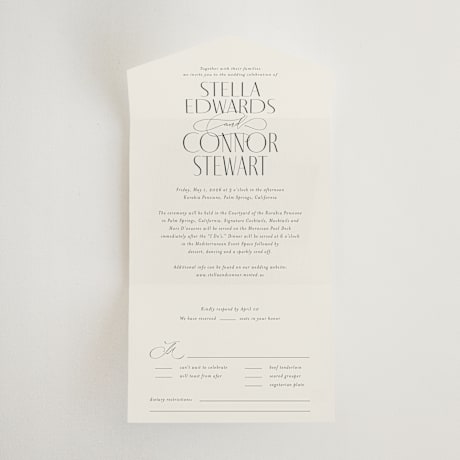 All-in-One Wedding Invitations