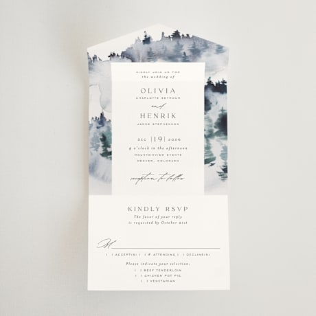 All-in-One Wedding Invitations
