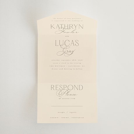 All-in-One Wedding Invitations