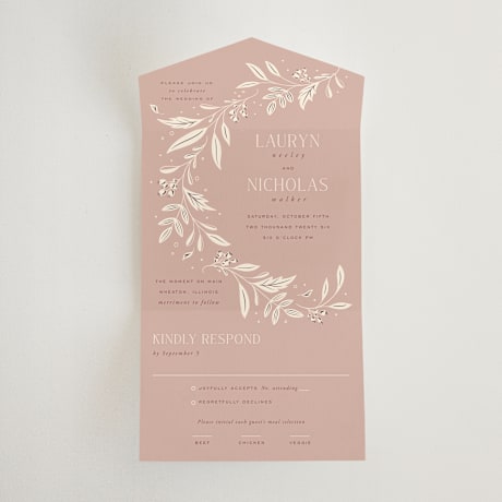 All-in-One Wedding Invitations