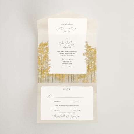 All-in-One Wedding Invitations