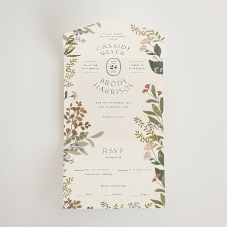 All-in-One Wedding Invitations