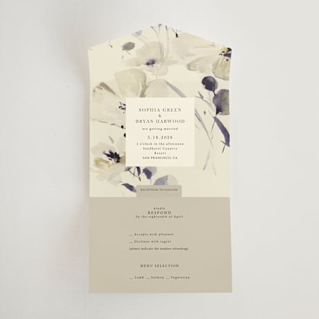 All-in-One Wedding Invitations