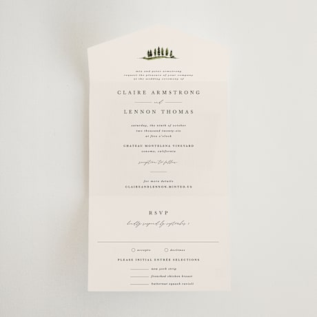 All-in-One Wedding Invitations
