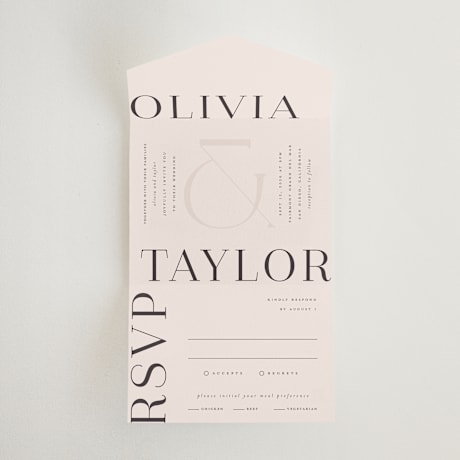 All-in-One Wedding Invitations