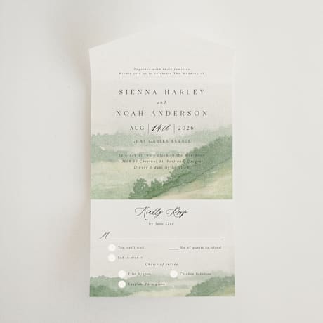 All-in-One Wedding Invitations