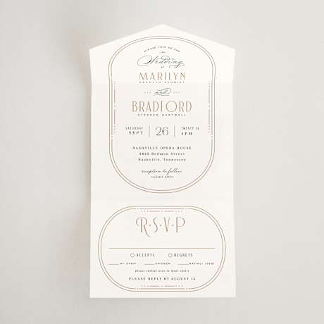 All-in-One Wedding Invitations