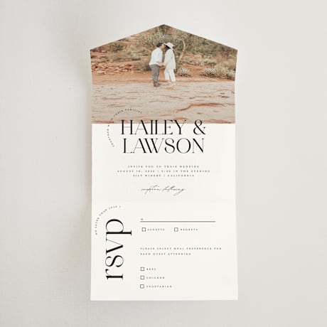 All-in-One Wedding Invitations