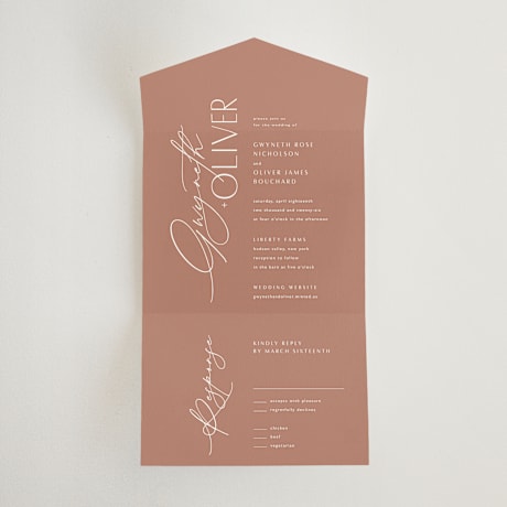 All-in-One Wedding Invitations