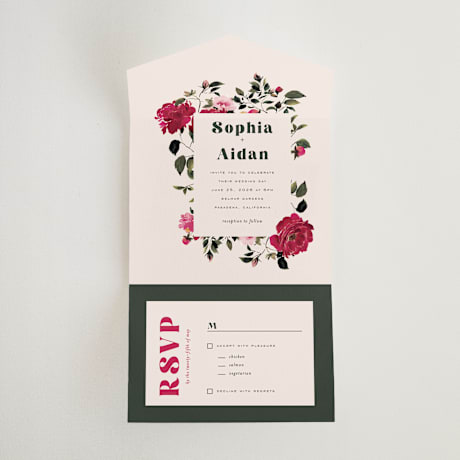 All-in-One Wedding Invitations