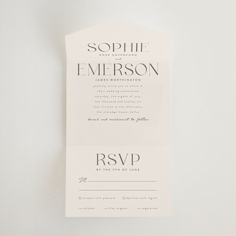 All-in-One Wedding Invitations