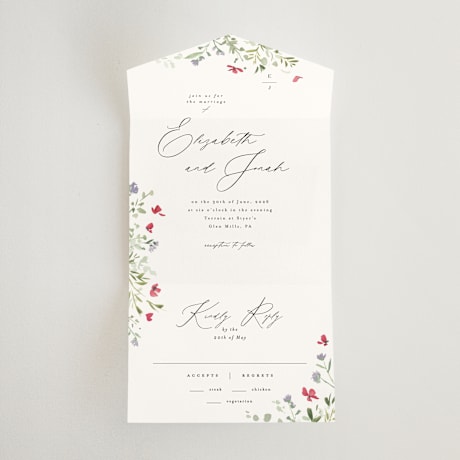 All-in-One Wedding Invitations