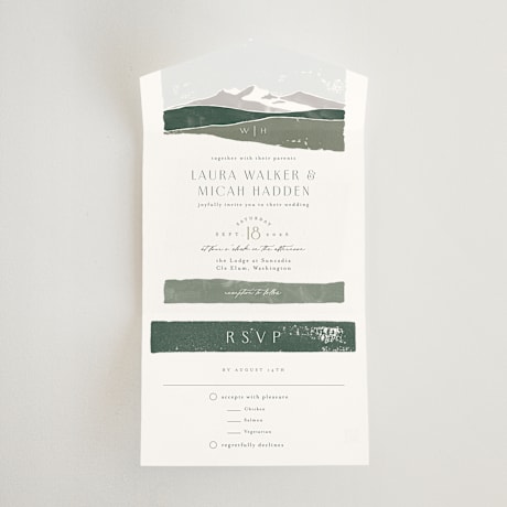 All-in-One Wedding Invitations