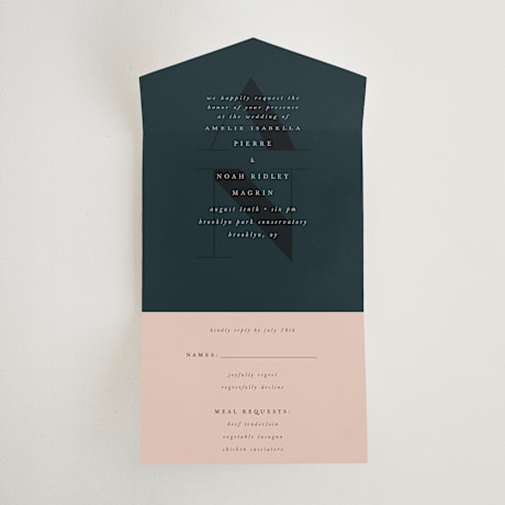 All-in-One Wedding Invitations