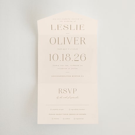 All-in-One Wedding Invitations