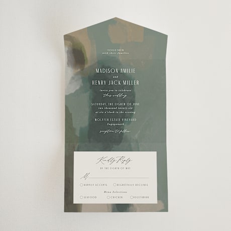 All-in-One Wedding Invitations