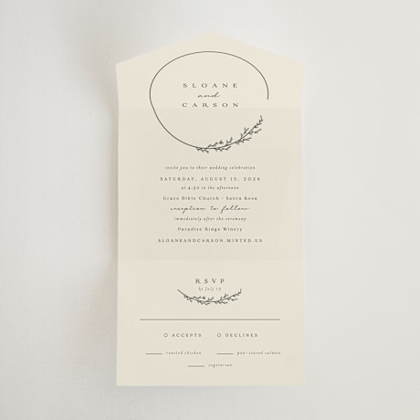 All-in-One Wedding Invitations