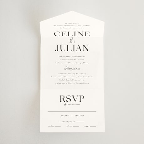 All-in-One Wedding Invitations