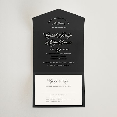 All-in-One Wedding Invitations