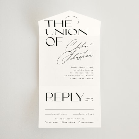 All-in-One Wedding Invitations