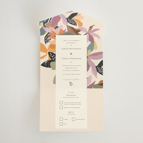 All-in-One Wedding Invitations
