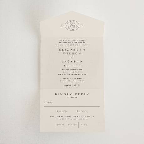 All-in-One Wedding Invitations