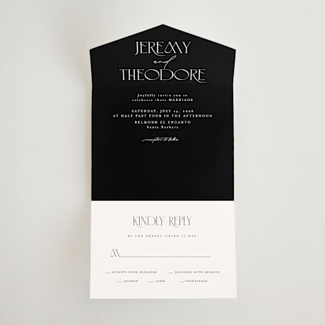 All-in-One Wedding Invitations