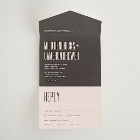 All-in-One Wedding Invitations