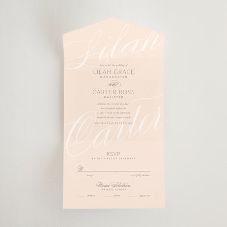 All-in-One Wedding Invitations