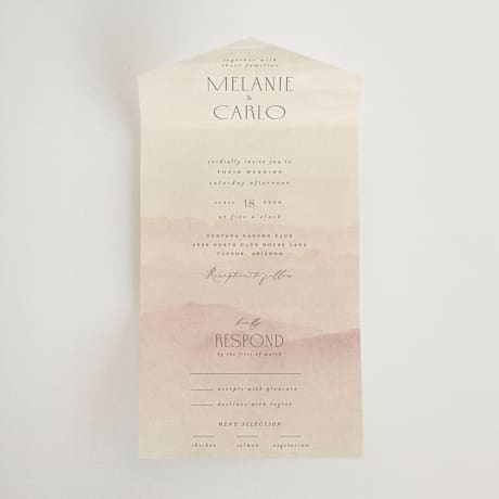 All-in-One Wedding Invitations