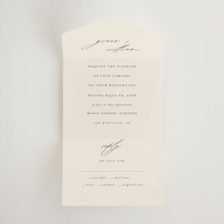 All-in-One Wedding Invitations