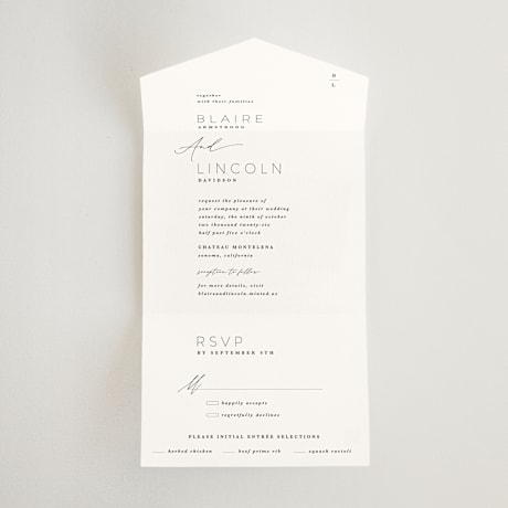 All-in-One Wedding Invitations