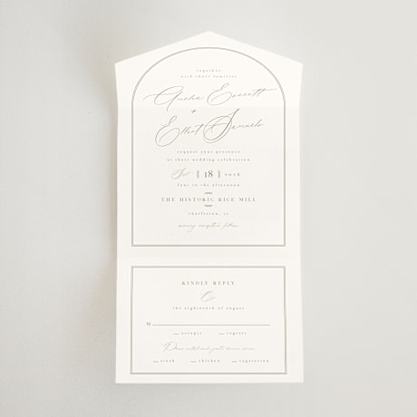 All-in-One Wedding Invitations
