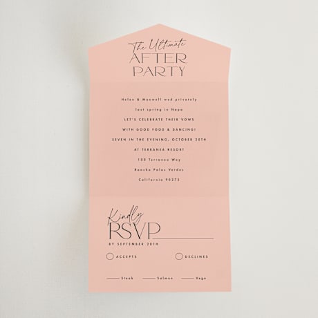 All-in-One Wedding Invitations