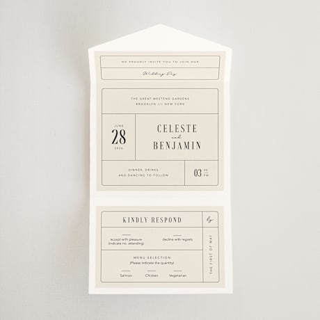All-in-One Wedding Invitations