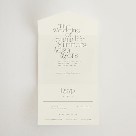 All-in-One Wedding Invitations