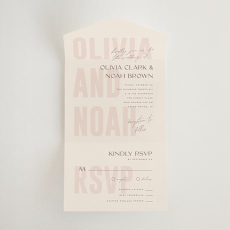 All-in-One Wedding Invitations