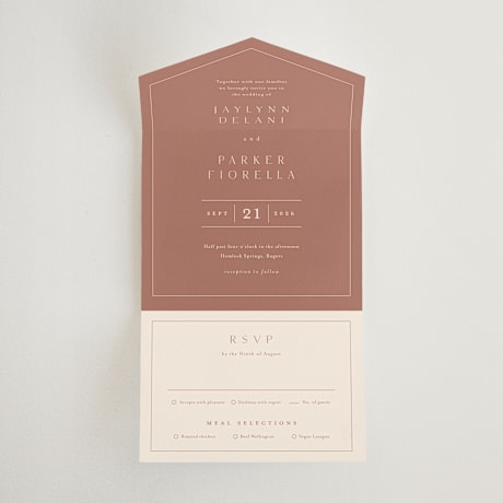 All-in-One Wedding Invitations