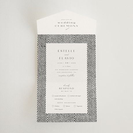 All-in-One Wedding Invitations