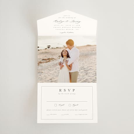 All-in-One Wedding Invitations