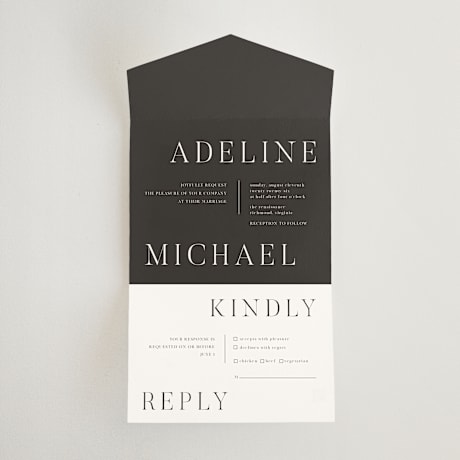 All-in-One Wedding Invitations