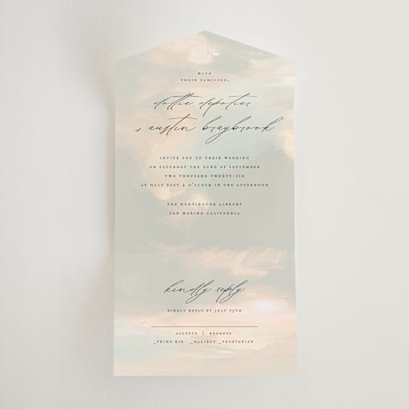 All-in-One Wedding Invitations