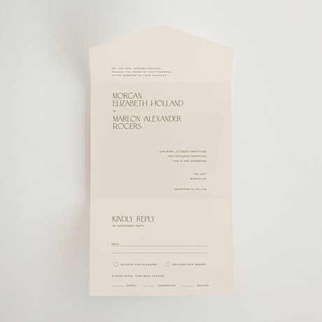 All-in-One Wedding Invitations