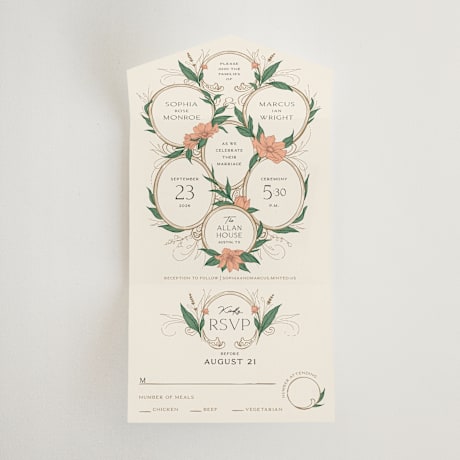 All-in-One Wedding Invitations