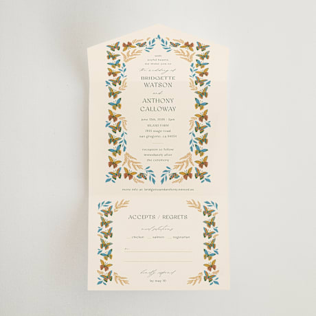 All-in-One Wedding Invitations