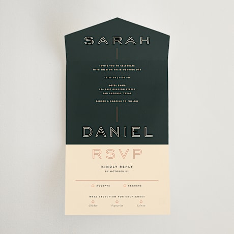 All-in-One Wedding Invitations