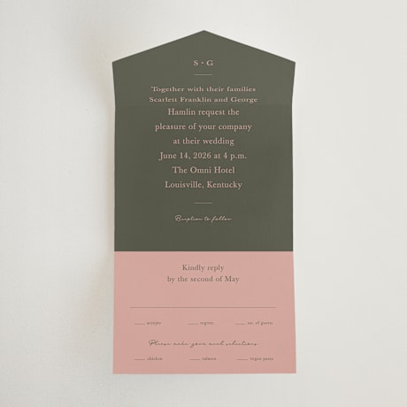 All-in-One Wedding Invitations