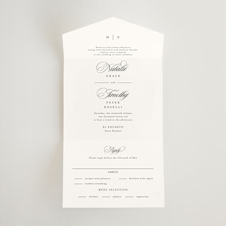 All-in-One Wedding Invitations