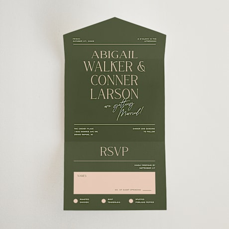 All-in-One Wedding Invitations