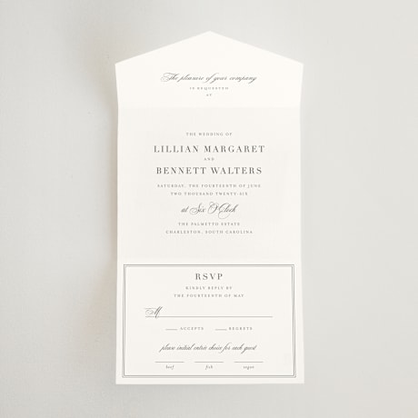All-in-One Wedding Invitations